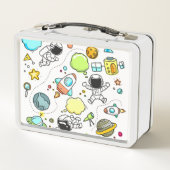 Space Doodle Metal Lunchbox (Rückseite)