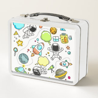 Space Doodle Metal Lunchbox