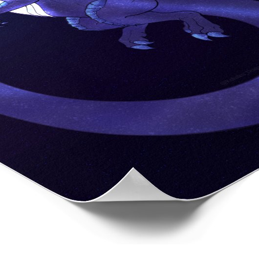 Space Dragon Draco Poster (Ecke)