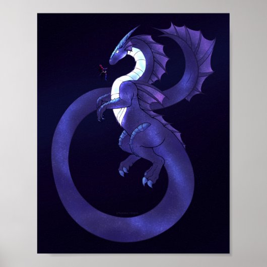 Space Dragon Draco Poster (Vorne)
