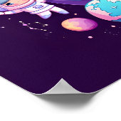 Space Dreams Ava Wall Kunst Poster (Ecke)