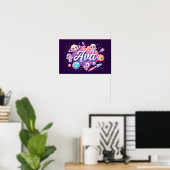 Space Dreams Ava Wall Kunst Poster (Heimbüro)