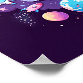 Space Dreams Charlotte Wallfahrtskirche Poster (Ecke)