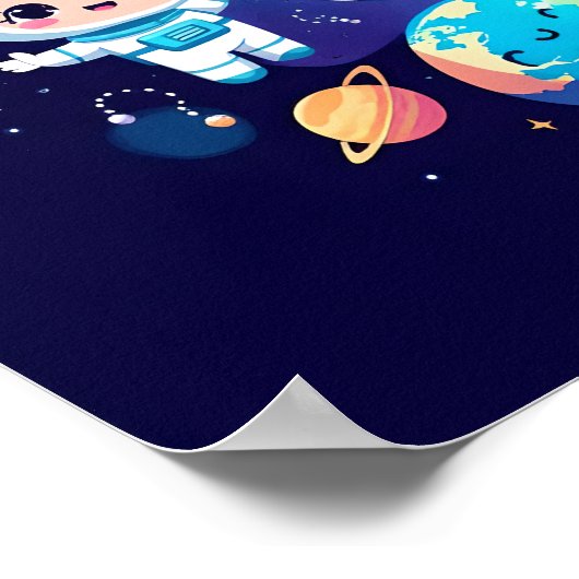 Space Dreams Elijah Wall Art Poster (Ecke)