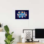 Space Dreams Oliver Wall Art Poster (Heimbüro)
