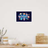 Space Dreams Oliver Wall Art Poster (Küche)