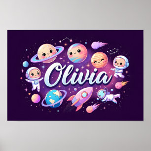 Space Dreams Olivia Wall Art Poster