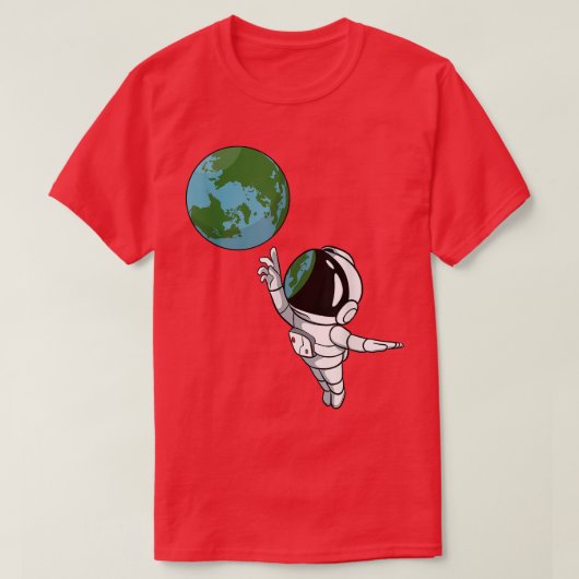 Space Earth Astronaut-T - Shirt (Design vorne)