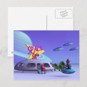 Space Eats Café Postcard Postkarte (Vorne/Hinten)