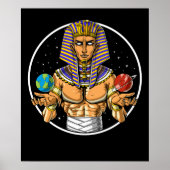 Space Egyptian Pharaoh Poster (Vorne)