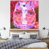 Space Engel Leinwanddruck (Insitu (Schlafzimmer))