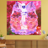 Space Engel Leinwanddruck (Insitu (Wohnzimmer))