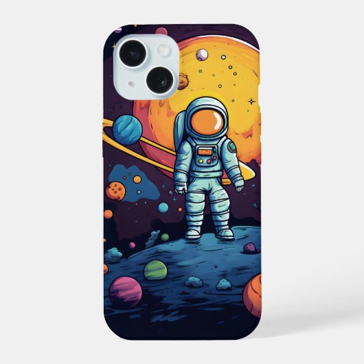Space Explorer Art  iPhone 15 Hülle (Rückseite)