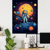 Space Explorer Art Poster (Heimbüro)