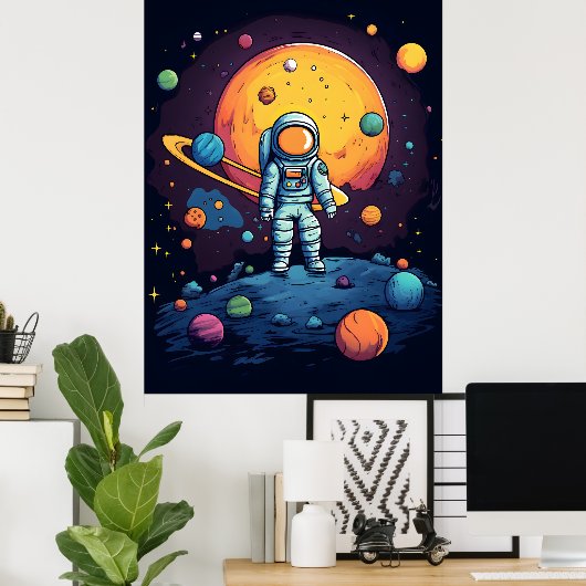 Space Explorer Art Poster (Heimbüro)