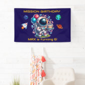  Space Explorer Astronaut Birthday Banner Boy (Insitu)