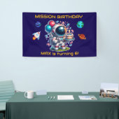  Space Explorer Astronaut Birthday Banner Boy (Messeveranstaltung)
