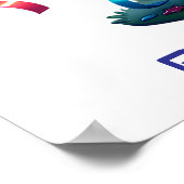 Space Explorer Astronaut Birthday Poster Custom (Ecke)