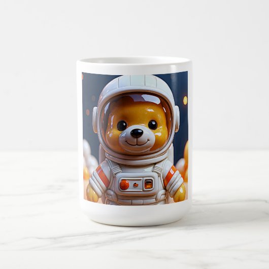 Space Explorer Bear Art Kaffeetasse (Mittel)
