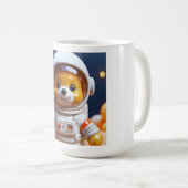 Space Explorer Bear Art Kaffeetasse (VorderseiteRechts)