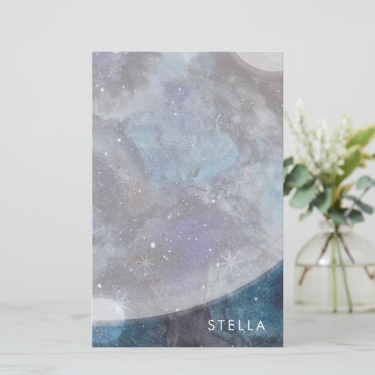 Space Explorer Briefpapier (Stehend Vorderseite)