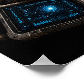 Space Explorer Cat 3D Pop-Up-Wandkunstposter Poster (Ecke)