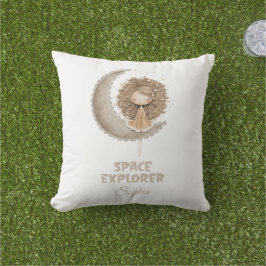 Space Explorer Fairy Moon Personalisierter Individ Kissen