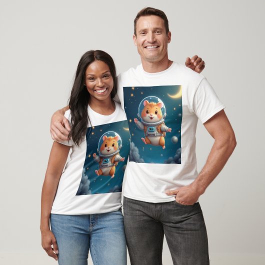 Space Explorer - Niedlicher Gerbil Astronaut T - S T-Shirt (Unisex)