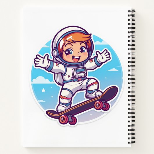 Space Explorer-SportNotebook - Zurück zur Schule Notizblock (Rückseite)