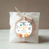 Space Explorer Thank You Birthday Astronaut Planet Runder Aufkleber