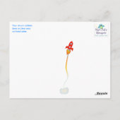 Space Explorer Thank You Postcard Postkarte (Rückseite)