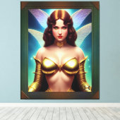 Space Fairy of the Golden Age by Xzendor7 Leinwanddruck (Insitu (Holzboden))