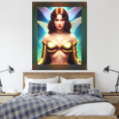 Space Fairy of the Golden Age by Xzendor7 Leinwanddruck (Insitu (Schlafzimmer))