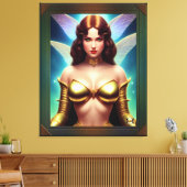 Space Fairy of the Golden Age by Xzendor7 Leinwanddruck (Insitu (Wohnzimmer))