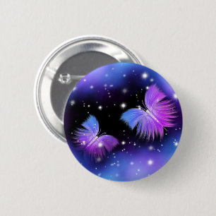 Space Fantasy Butterfets Cosmic Button