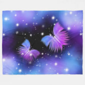 Space Fantasy Butterfets Cosmic Fleecedecke (Vorderseite (Horizontal))