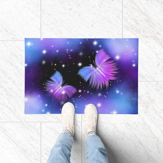 Space Fantasy Butterfets Cosmic Fußmatte (Indoor)