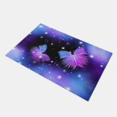 Space Fantasy Butterfets Cosmic Fußmatte (Schrägansicht)