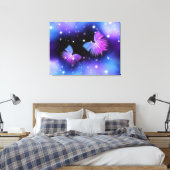 Space Fantasy Butterfets Cosmic Leinwanddruck (Insitu (Schlafzimmer))