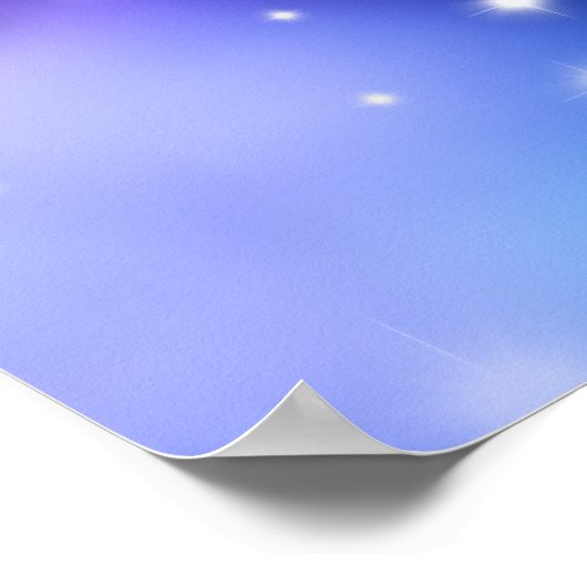 Space Fantasy Butterfets Cosmic Poster (Ecke)