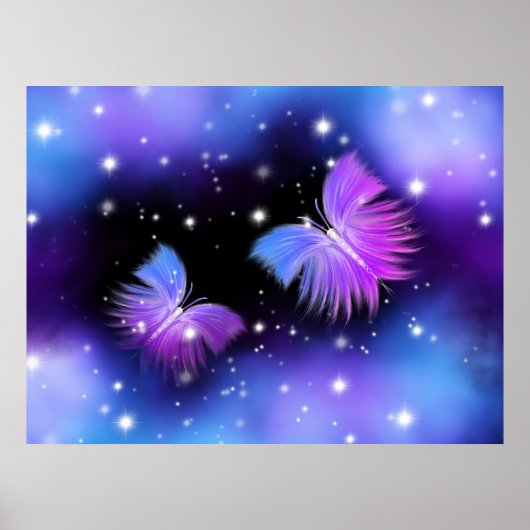 Space Fantasy Butterfets Cosmic Poster (Vorne)