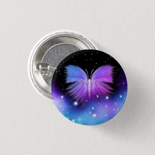 Space Fantasy Butterfly Kosmic Button (Vorne & Hinten)