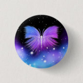 Space Fantasy Butterfly Kosmic Button (Vorderseite)