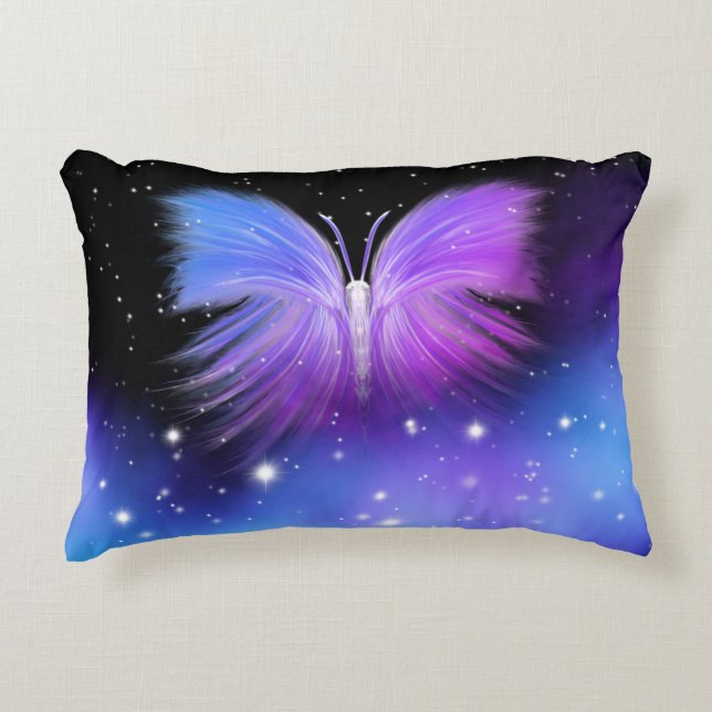 Space Fantasy Butterfly Kosmic Dekokissen (Vorderseite)