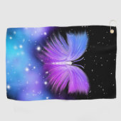 Space Fantasy Butterfly Kosmic Golfhandtuch (Horizontal)