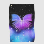 Space Fantasy Butterfly Kosmic Golfhandtuch (Vorderseite)