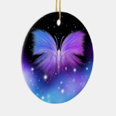 Space Fantasy Butterfly Kosmic Keramik Ornament (Rechts)
