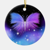 Space Fantasy Butterfly Kosmic Keramik Ornament (Vorne)