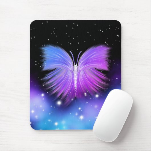Space Fantasy Butterfly Kosmic Mousepad (Mit Mouse)