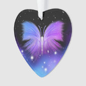 Space Fantasy Butterfly Kosmic Ornament (Vorderseite)